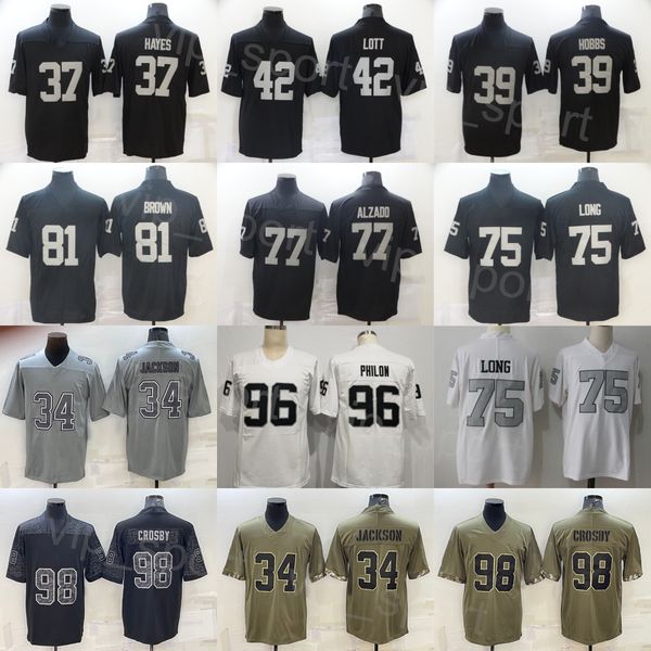 mans football 77 lyle alzado jersey 81 tim brown 98 maxx crosby 34 bo jackson 75 howie long 39 nate hobbs 96 darius philon 37 lester hayes 4, Black;red
mans football 77 lyle alzado jersey 81 tim brown 98 maxx crosby 34 bo jackson 75 howie long 39 nate hobbs 96 darius philon 37 lester hayes 4, Black;red
