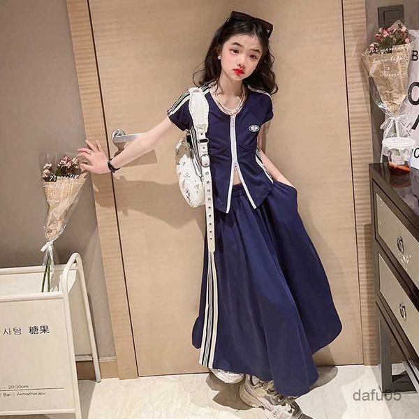 clothing sets summer teenage clothing set for girls short sleeve shirt skirt pieces casual kids fashion children's tracksuits r230816, White
clothing sets summer teenage clothing set for girls short sleeve shirt skirt pieces casual kids fashion children's tracksuits r230816, White