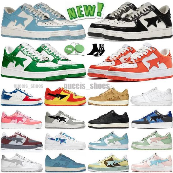 designer casual shoes bape sta bapesta low for men sneakers patent leather black white blue camouflage skateboarding sport star sk8 trainers
designer casual shoes bape sta bapesta low for men sneakers patent leather black white blue camouflage skateboarding sport star sk8 trainers