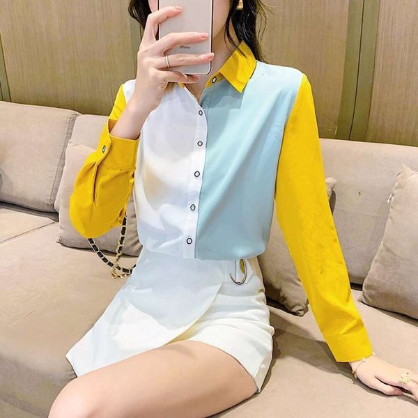 colored chiffon blouse womens blouses long sleeve autumn clothes style ol design sense small fashion top, White
colored chiffon blouse womens blouses long sleeve autumn clothes style ol design sense small fashion top, White