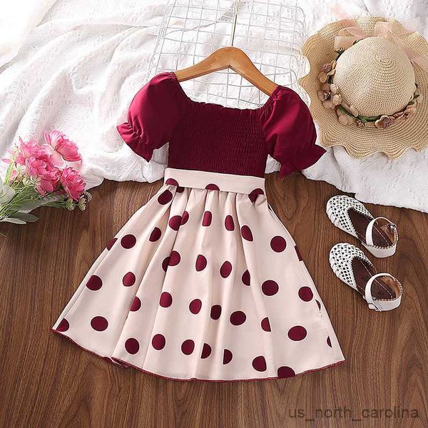 girl's dresses girls' dress 2023 summer new european and style dot patchwork short sleeved princess skirt r230816, Red;yellow
girl's dresses girls' dress 2023 summer new european and style dot patchwork short sleeved princess skirt r230816, Red;yellow