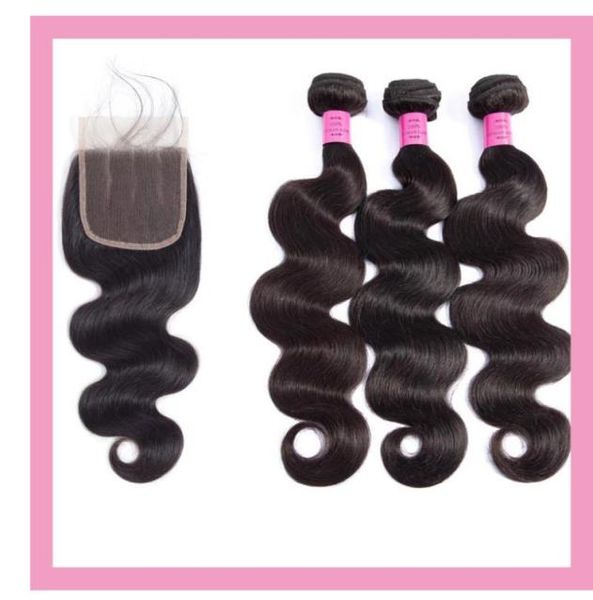 body wave 5x5 lace closure with 3 bundles malaysian human virgin hair extensions double wefts with five by five closures 4 pcs5381411, Black;brown
body wave 5x5 lace closure with 3 bundles malaysian human virgin hair extensions double wefts with five by five closures 4 pcs5381411, Black;brown