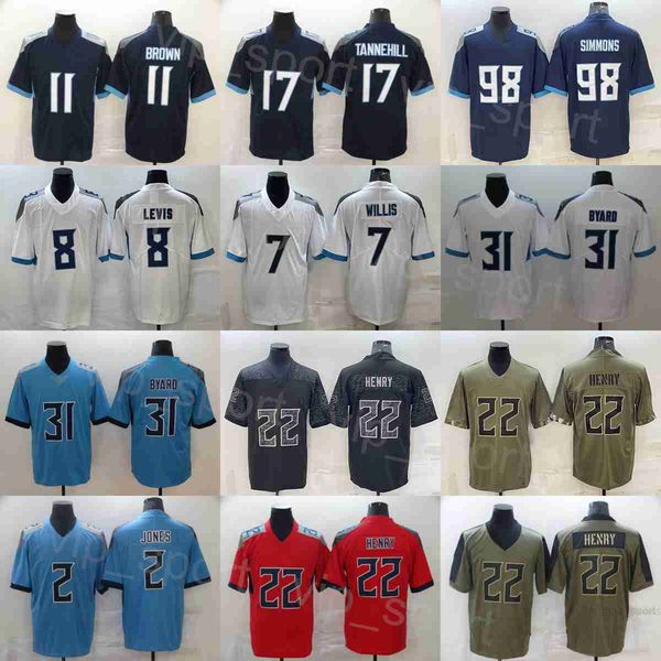 mans football 7 malik willis jerseys 16 treylon burks 17 ryan tannehill 98 jeffery simmons 22 derrick henry 31 kevin byard army green salute, Black;red
mans football 7 malik willis jerseys 16 treylon burks 17 ryan tannehill 98 jeffery simmons 22 derrick henry 31 kevin byard army green salute, Black;red