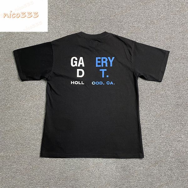 23ss new ga depts gradient letters black blue cotton round neck loose hundred men and women casual trend short sleeve, White;black
23ss new ga depts gradient letters black blue cotton round neck loose hundred men and women casual trend short sleeve, White;black