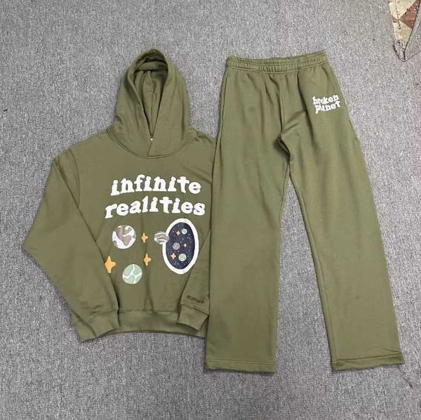brooken planet's new broken planet foam print hooded sweater couple casual pants set fashion, Black
brooken planet's new broken planet foam print hooded sweater couple casual pants set fashion, Black