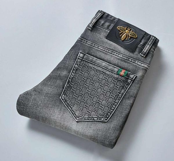 autumn men039s jean cotton slim elastic fashion busin trousers classic style denim pants male gray color8551657, Blue
autumn men039s jean cotton slim elastic fashion busin trousers classic style denim pants male gray color8551657, Blue