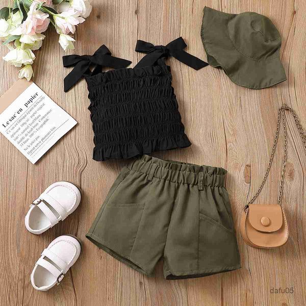clothing sets 2-7y fashion little girls 3pcs clothes sets solid straps sleeveless shorts fisherman hat suit r230816, White
clothing sets 2-7y fashion little girls 3pcs clothes sets solid straps sleeveless shorts fisherman hat suit r230816, White