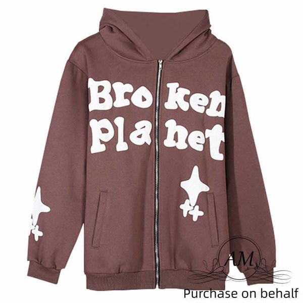 broken planet market bpm hoodie foam five point star hoodie men's cardigan sweater women's, Black
broken planet market bpm hoodie foam five point star hoodie men's cardigan sweater women's, Black
