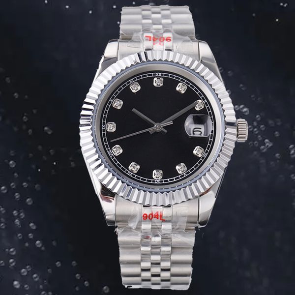 

mens watch date just women's watch 36mm 41mm 8215 movement automatic quartz watch 28mm 31mm 904l stainless steel waterproof wristwatch, Slivery;brown