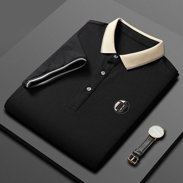 mens polos summer casual polo shirts men business luxury brand fashion short sleeve male spring clothing 230815, White;black
mens polos summer casual polo shirts men business luxury brand fashion short sleeve male spring clothing 230815, White;black