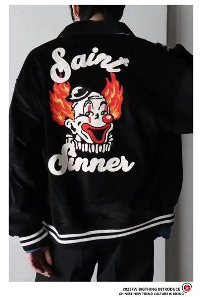 saint michael vintage loose men men's loose limited co branded joker embroidered corduroy jacket baseball casual loose popular sweater, Black;brown
saint michael vintage loose men men's loose limited co branded joker embroidered corduroy jacket baseball casual loose popular sweater, Black;brown