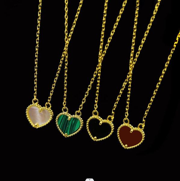new designed fashion 925 silver gold-plated peach heart shell agate malachite pendant necklace titanium steel love beads chain bracelet desi
new designed fashion 925 silver gold-plated peach heart shell agate malachite pendant necklace titanium steel love beads chain bracelet desi