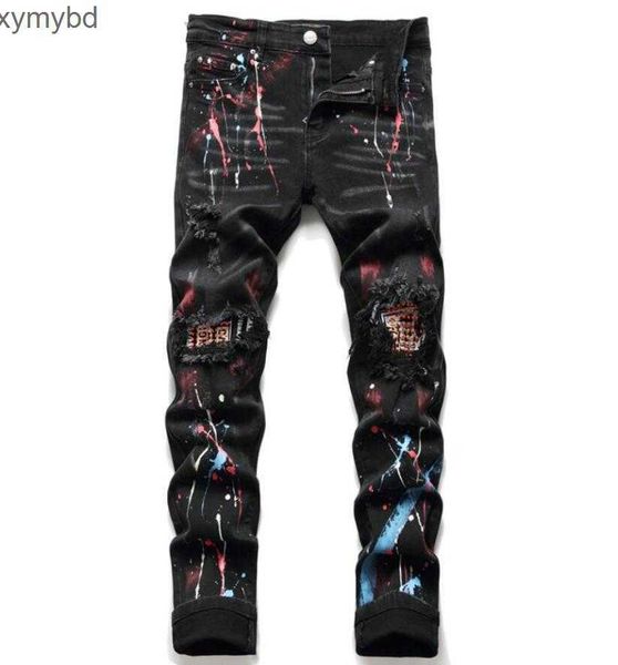 designer men's jeans with stretch letter star men embroidery patchwork ripped for trend brand motorcycle pants for mens skinny, Blue
designer men's jeans with stretch letter star men embroidery patchwork ripped for trend brand motorcycle pants for mens skinny, Blue
