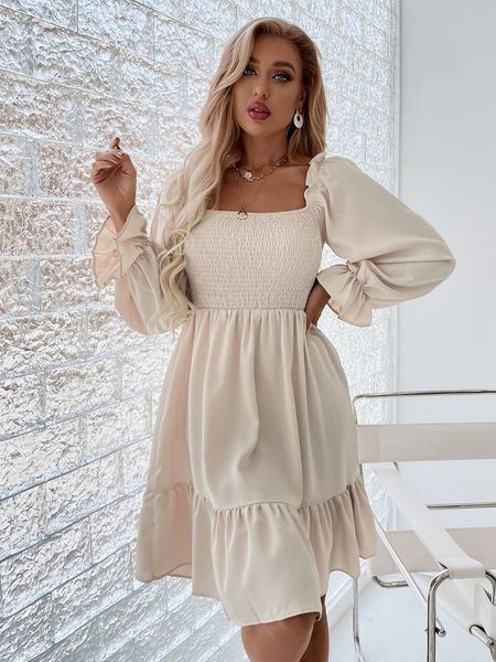 basic casual dresses womens long sleeve tunic dress casual v neck loose layer ruffle tiered dress aline solid color dresses lantern sleeves, Black;gray
basic casual dresses womens long sleeve tunic dress casual v neck loose layer ruffle tiered dress aline solid color dresses lantern sleeves, Black;gray