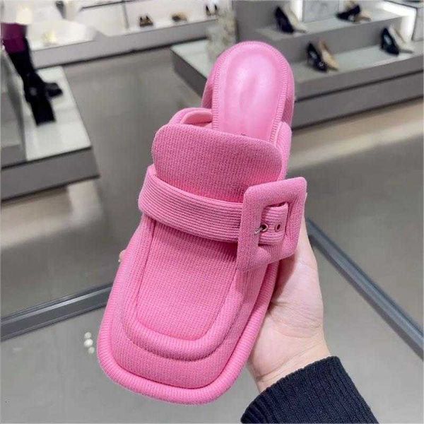 slippers 2023 spring summer thick heel square buckle sliper half drag design powder toe muller shoes all match sandals 230812, Black
slippers 2023 spring summer thick heel square buckle sliper half drag design powder toe muller shoes all match sandals 230812, Black