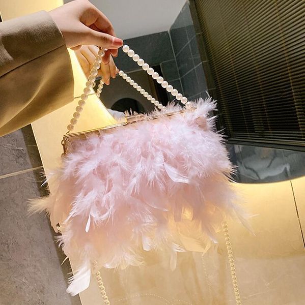 factory wholesale ladies shoulder bags 3 colors sweet and elegant fire chicken feather chain bag metal pinch women handbag small fresh beade
factory wholesale ladies shoulder bags 3 colors sweet and elegant fire chicken feather chain bag metal pinch women handbag small fresh beade