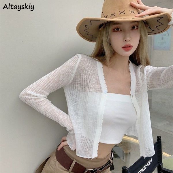 women's knits tees cardigan women summer sun-proof minimalist female vacation stylish fashion solid slim soft streetwear all-match thin, White
women's knits tees cardigan women summer sun-proof minimalist female vacation stylish fashion solid slim soft streetwear all-match thin, White
