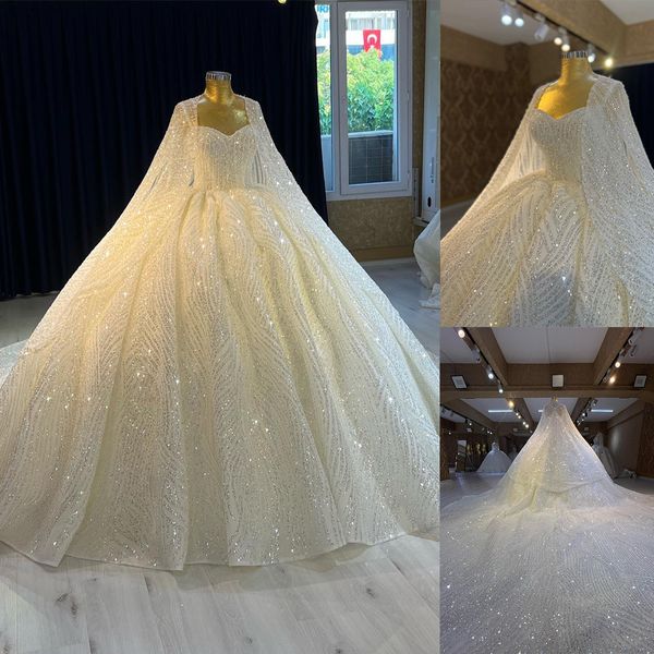 luxurious ball gown wedding dresses with wrap sweetheart sequins appliques lace robe de mariee custom made lace-up back sweep train bride, White
luxurious ball gown wedding dresses with wrap sweetheart sequins appliques lace robe de mariee custom made lace-up back sweep train bride, White