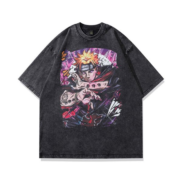 anime printed men women shirts oversized vintage washed couple's t-shirts fashion streetwear casual shirts, White;black
anime printed men women shirts oversized vintage washed couple's t-shirts fashion streetwear casual shirts, White;black