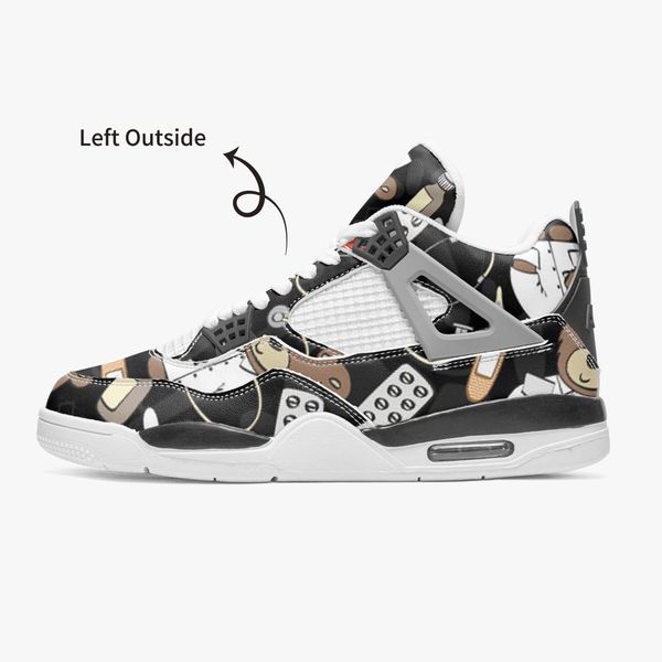 diy custom basketball shoes mens and womens little bear in white on a full black background trainers outdoor sports 36-46
diy custom basketball shoes mens and womens little bear in white on a full black background trainers outdoor sports 36-46