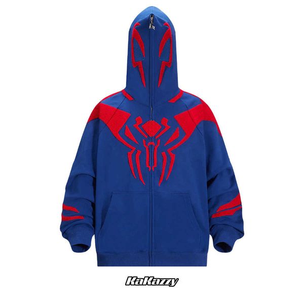 spider man warsuit full zip hoodie eyes hollowed out and visible hooded autumn winter american street trend jacket cmzf, Black
spider man warsuit full zip hoodie eyes hollowed out and visible hooded autumn winter american street trend jacket cmzf, Black