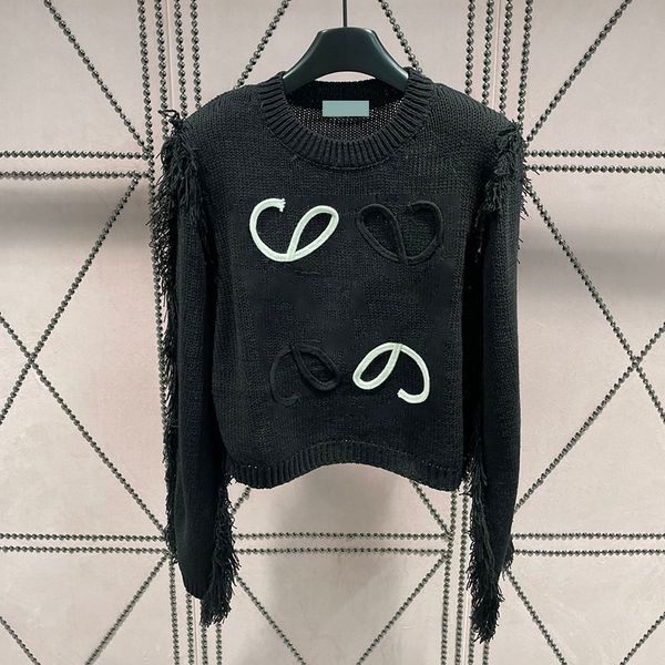 embroidered women knits women knitted t shirt autumn spring jumper long sleeve tassels sweater, Black
embroidered women knits women knitted t shirt autumn spring jumper long sleeve tassels sweater, Black