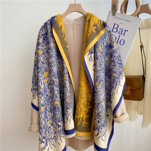 scarves thick shawl wrap head scarf for women luxury winter warm cashmere neckerchief bandana fashion print poncho pashmina bufanda 230815, Blue;gray
scarves thick shawl wrap head scarf for women luxury winter warm cashmere neckerchief bandana fashion print poncho pashmina bufanda 230815, Blue;gray