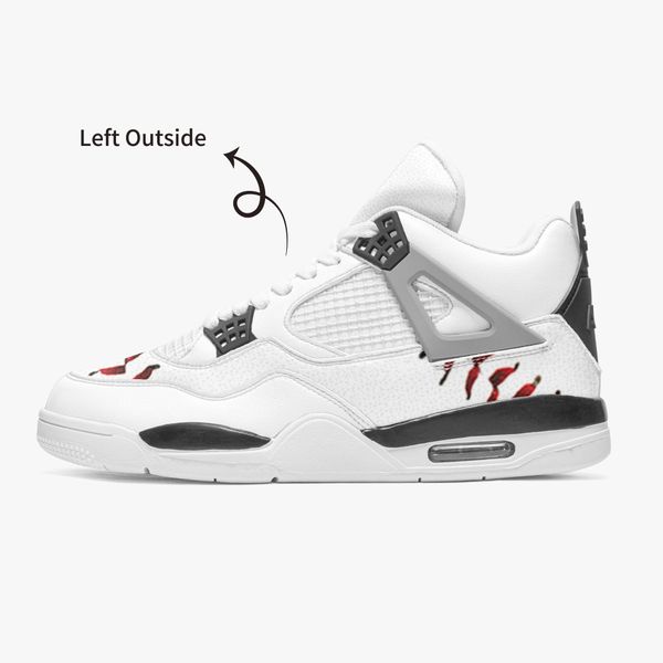 diy custom basketball shoes mens and womens all white spots and red clothed people trainers outdoor sports 36-46
diy custom basketball shoes mens and womens all white spots and red clothed people trainers outdoor sports 36-46