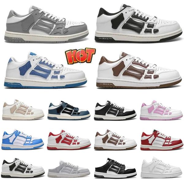designer athletic shoes skelet bones runner sports shoes retro sneakers skel low casual shoes genuine leather lace up amiris trainer amiri b, Black
designer athletic shoes skelet bones runner sports shoes retro sneakers skel low casual shoes genuine leather lace up amiris trainer amiri b, Black