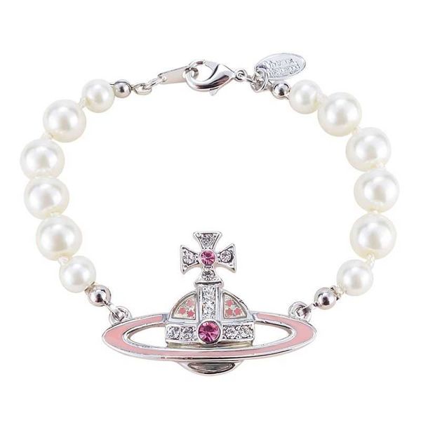 vivian bracelet empress dowager pink paint saturn pearl bracelet punk temperament net red lady, Black
vivian bracelet empress dowager pink paint saturn pearl bracelet punk temperament net red lady, Black