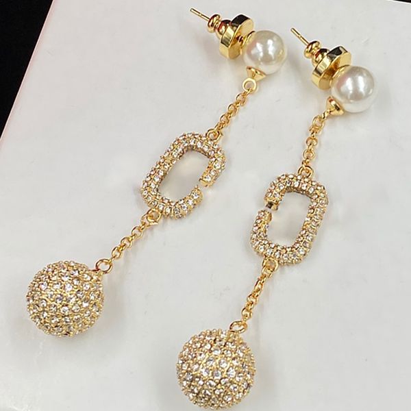 pearl dangle earrings ladies 18k gold-plated gold balls diamonds sparkling hollow long pendant gorgeous classic drop earrings jewelry, Golden
pearl dangle earrings ladies 18k gold-plated gold balls diamonds sparkling hollow long pendant gorgeous classic drop earrings jewelry, Golden