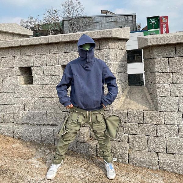 men's hoodies high street single breasted design hoodie sweatshirt men spring autumn vibe style oversize solid color pullover couple, Black
men's hoodies high street single breasted design hoodie sweatshirt men spring autumn vibe style oversize solid color pullover couple, Black