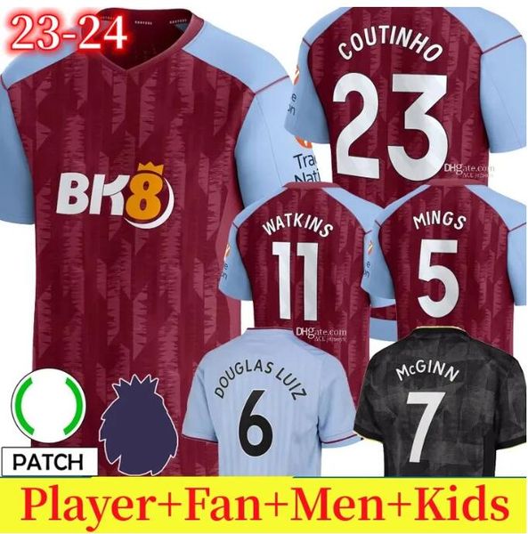 23 24 soccer jerseys kids kit home 2023 2024 aston villas football shirt training away fans player version camisetas mings mcginn buendia wa, Black
23 24 soccer jerseys kids kit home 2023 2024 aston villas football shirt training away fans player version camisetas mings mcginn buendia wa, Black