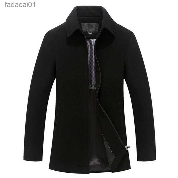 men's down parkas men's wool blends new men's wool coat spring and autumn cashmere casual men's jacket windproof zipper, Black
men's down parkas men's wool blends new men's wool coat spring and autumn cashmere casual men's jacket windproof zipper, Black