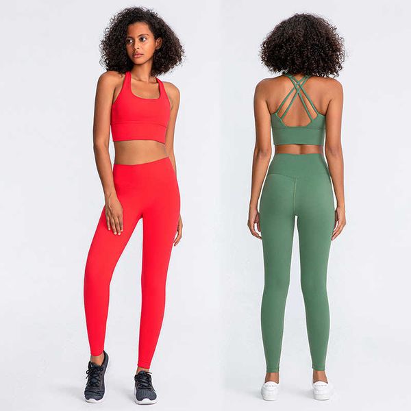 lulu naked feel yoga set women gym clothes fitness sport suit strappy sports bra high waist leggings stretchy workout set
lulu naked feel yoga set women gym clothes fitness sport suit strappy sports bra high waist leggings stretchy workout set