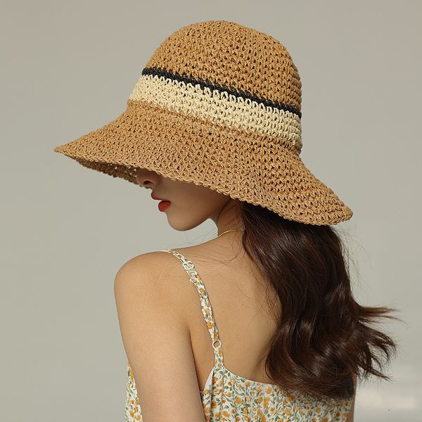 wide brim hats bucket hats beach hat women's summer panama straw bags summer straw or wicker cap bucket hat sun hats stripe sun visor 2, Blue;gray
wide brim hats bucket hats beach hat women's summer panama straw bags summer straw or wicker cap bucket hat sun hats stripe sun visor 2, Blue;gray