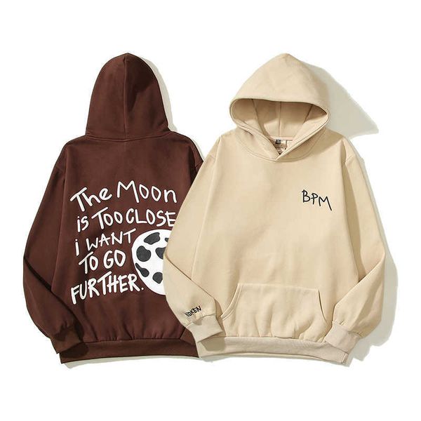 bpm niche american retro dark brown couple hooded moon hoodie trendy ins autumn and winter personality, Black
bpm niche american retro dark brown couple hooded moon hoodie trendy ins autumn and winter personality, Black