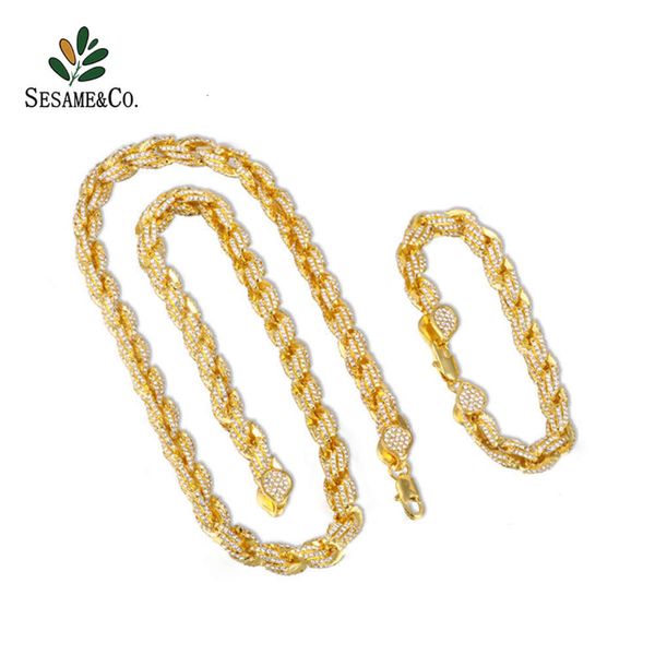 fancy design 9mm ice crystal /14k gold plated square crystal zircon rope chain necklace men's women's style, Silver
fancy design 9mm ice crystal /14k gold plated square crystal zircon rope chain necklace men's women's style, Silver