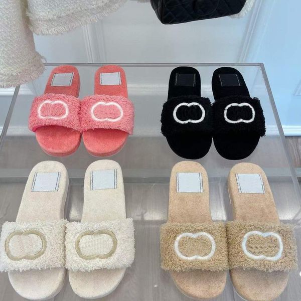 brand lamb wool designer slippers womens embroid letter luxurys thick shoes girls winter slipper shoes 4 colors with box 35-41, Black
brand lamb wool designer slippers womens embroid letter luxurys thick shoes girls winter slipper shoes 4 colors with box 35-41, Black