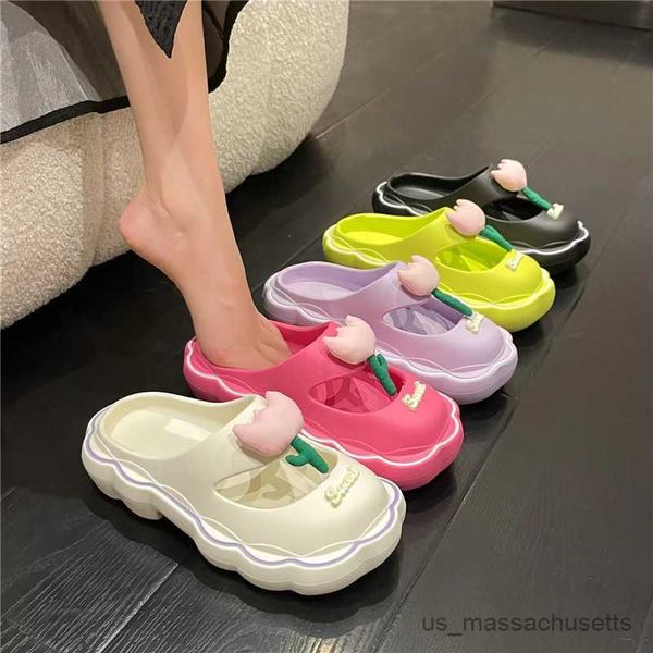 slipper style women slippers summer flowers sandals outside thick bottom non-slip sole casual beach shoes home slippers r230816, Black;grey
slipper style women slippers summer flowers sandals outside thick bottom non-slip sole casual beach shoes home slippers r230816, Black;grey