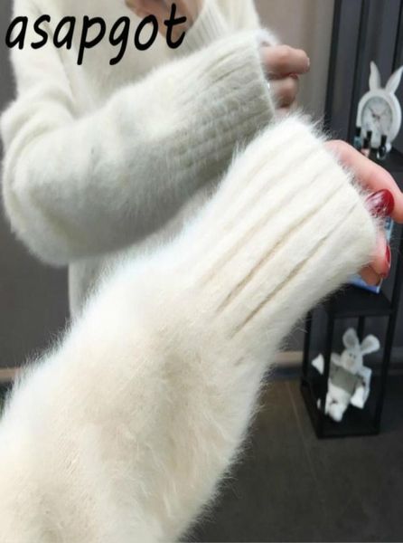 minimalism mohair fashion white half turtleneck plus size winter sweaters chic korean loose outwear knitwear pull solid 210421014957, White;black
minimalism mohair fashion white half turtleneck plus size winter sweaters chic korean loose outwear knitwear pull solid 210421014957, White;black