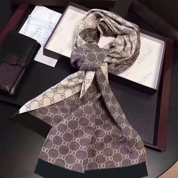 mens scarf designer wraps wool knitted scarves mens winter warm shawl fashion double letter womens scarf 180 * 30, Blue;gray
mens scarf designer wraps wool knitted scarves mens winter warm shawl fashion double letter womens scarf 180 * 30, Blue;gray