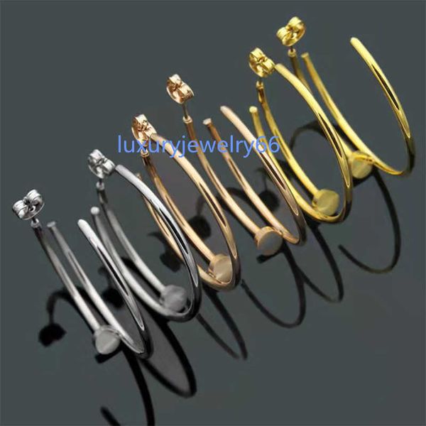 factory wholesale luxury without drill nails earrings fashion hoop earring for women classic designer jewelry gifts, Golden;silver
factory wholesale luxury without drill nails earrings fashion hoop earring for women classic designer jewelry gifts, Golden;silver