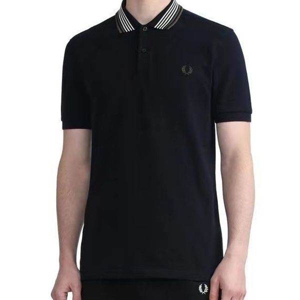 mens polos wheat rainbow collar lapel summer polo shirt british leisure business 230815, White;black
mens polos wheat rainbow collar lapel summer polo shirt british leisure business 230815, White;black