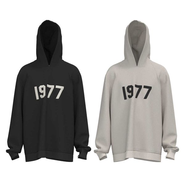 ess hoodie chaopai fog double thread essentials 1977 flocked printed men's and women's lovers' same hooded fir loose fitting, Black
ess hoodie chaopai fog double thread essentials 1977 flocked printed men's and women's lovers' same hooded fir loose fitting, Black
