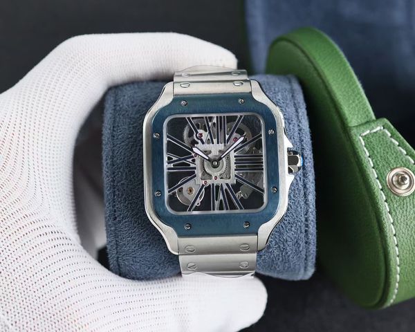 fashion expert watch men's quartz movement watch 40mm stainless steel calendar double sided transparent green ring mouth montre homme w, Slivery;brown
fashion expert watch men's quartz movement watch 40mm stainless steel calendar double sided transparent green ring mouth montre homme w, Slivery;brown