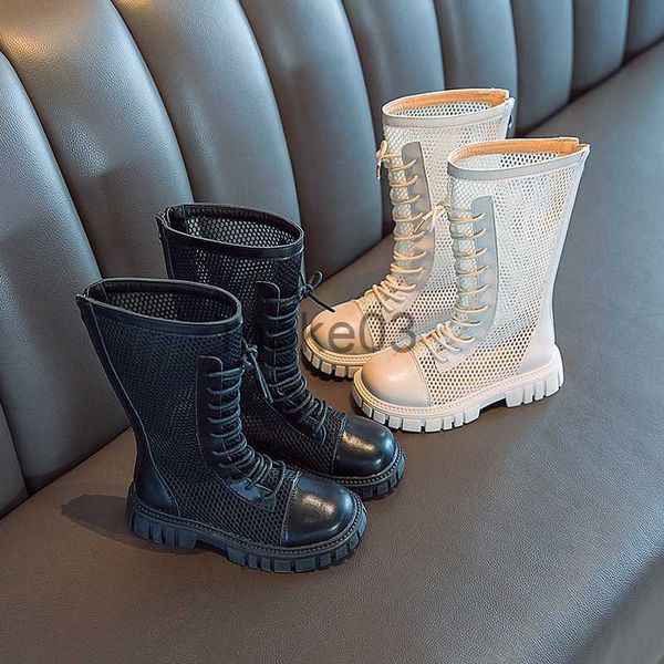 boots girl' boots summer hollow out midcalf platform breathable fashion black white children long boot 2737 laceup kids shoes j230816, Black;grey
boots girl' boots summer hollow out midcalf platform breathable fashion black white children long boot 2737 laceup kids shoes j230816, Black;grey