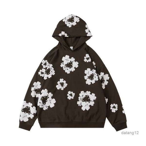 men's hoodies winter readymade foam flower co branded denim tears women puff printed distressed pullover cap embroidery white kapok tid, Black
men's hoodies winter readymade foam flower co branded denim tears women puff printed distressed pullover cap embroidery white kapok tid, Black