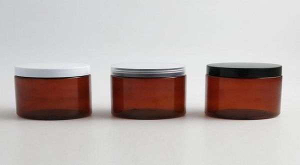 30 x round cosmetic cream jar with plastic lids pet amber black bottle packaging lotion big container 250g 250ml6330506
30 x round cosmetic cream jar with plastic lids pet amber black bottle packaging lotion big container 250g 250ml6330506