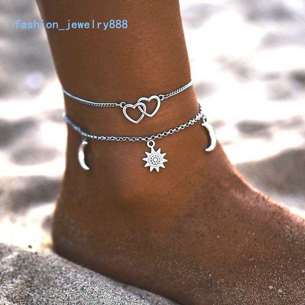 sun moon love multi layer anklets silver plated charm ankle bracelets anklets, Red;blue
sun moon love multi layer anklets silver plated charm ankle bracelets anklets, Red;blue